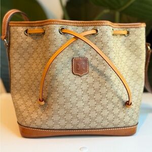 Celine ‘Triomphe Macadam Mini Bucket Bag’